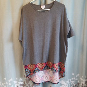 LuLaRoe Tops - SOLD ✨FINAL SALE✨ LuLaRoe Two-Tone Irma LuLaRoe Tops - SOLD ✨FINAL SALE✨ LuLaRoe Two-Tone Irma